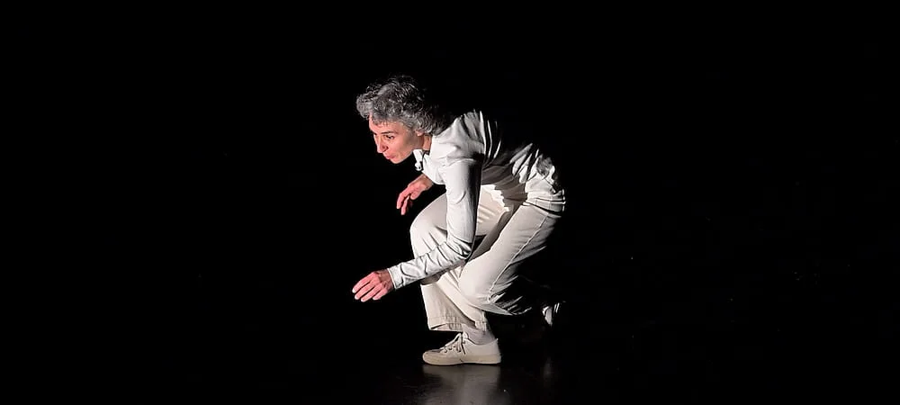 Nathalie Bondoux animant un spectacle de cont'animés sur scène